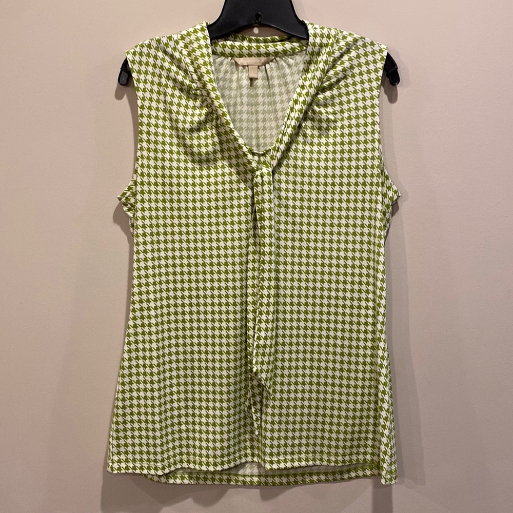 Banana Republic womens large blouse with front accent tie